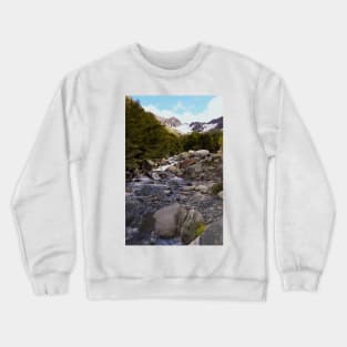 A rushing mountain stream Crewneck Sweatshirt